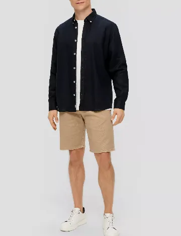 Camasa s.Oliver Plus Size Men, bleumarin inchis