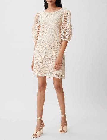 Rochie scurta Comma, crem