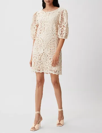 Rochie scurta Comma, crem