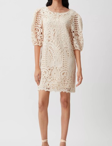 Rochie scurta Comma, crem