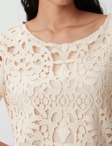Rochie scurta Comma, crem