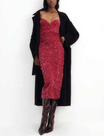 Rochie medie Reserved, roz