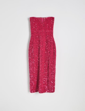 Rochie medie Reserved, roz