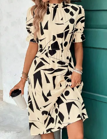 Rochie medie SHEIN, crem