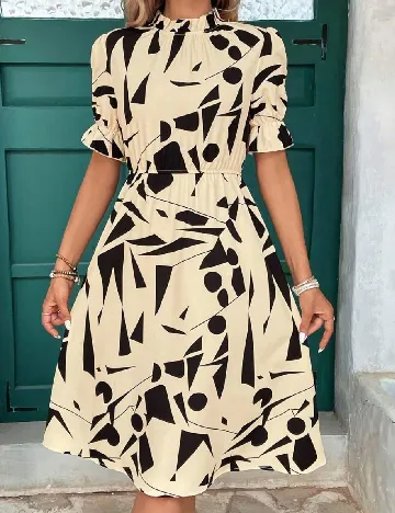 Rochie medie SHEIN, crem