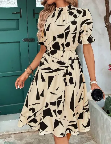 Rochie medie SHEIN, crem