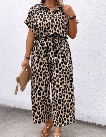 Salopeta SHEIN CURVE, animal print