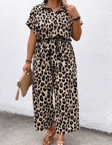 Salopeta SHEIN CURVE, animal print