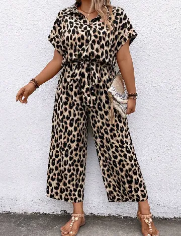 Salopeta SHEIN CURVE, animal print