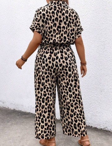 Salopeta SHEIN CURVE, animal print