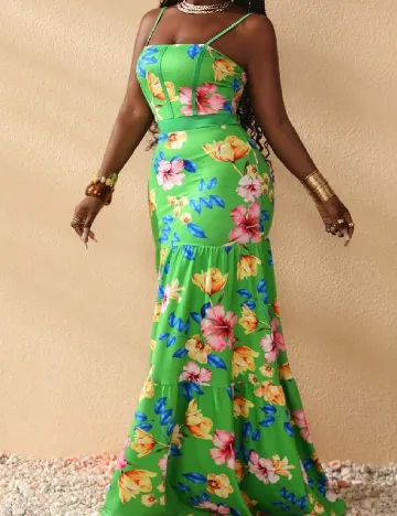 Rochie lunga SHEIN, verde