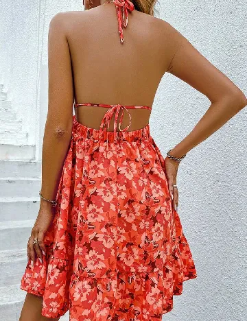 Rochie scurta SHEIN, portocaliu