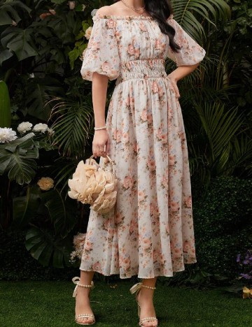 Rochie medie SHEIN, floral print