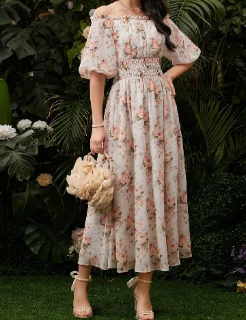 Rochie medie SHEIN, floral print