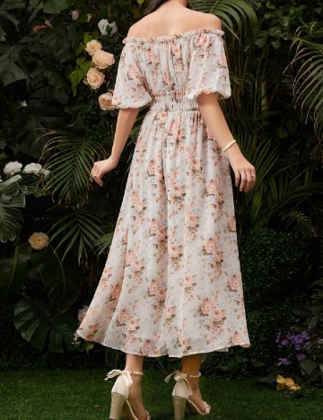 Rochie medie SHEIN, floral print