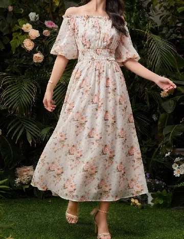 Rochie medie SHEIN, floral print
