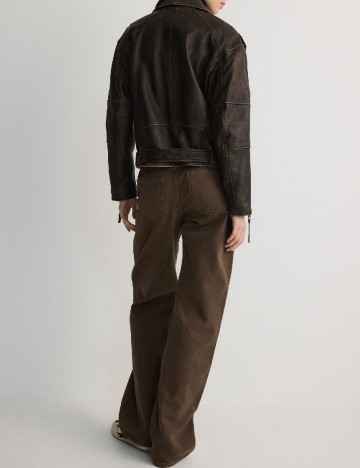 Jacheta Oversize Reserved, maro inchis