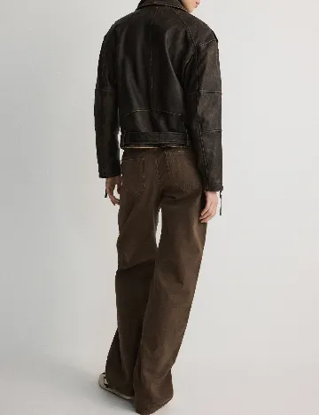 Jacheta Oversize Reserved, maro inchis
