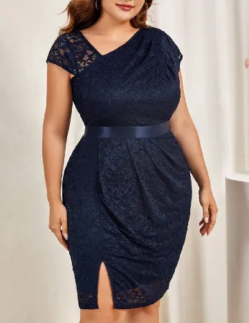 Rochie scurta SHEIN CURVE, albastru