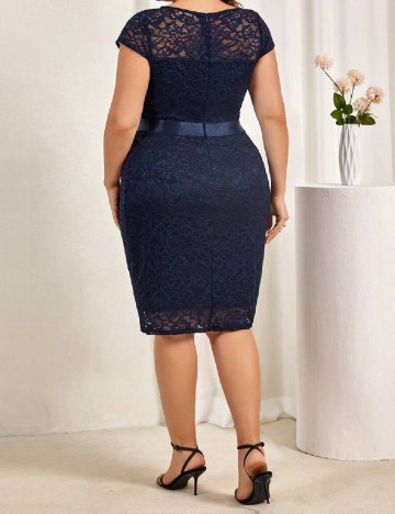 Rochie scurta SHEIN CURVE, albastru