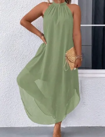 Rochie medie SHEIN CURVE, verde