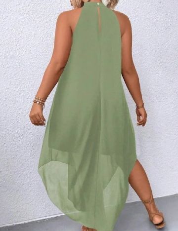 Rochie medie SHEIN CURVE, verde