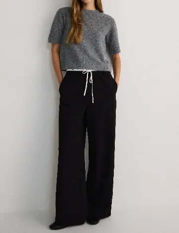Pantaloni Reserved, negru