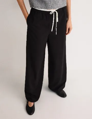 Pantaloni Reserved, negru