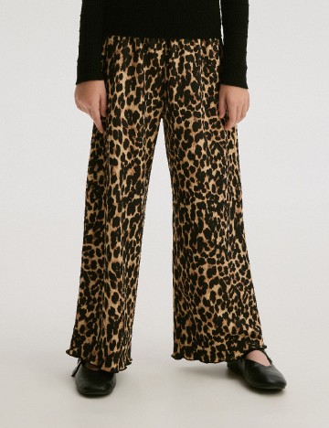 Pantaloni Reserved, animal print