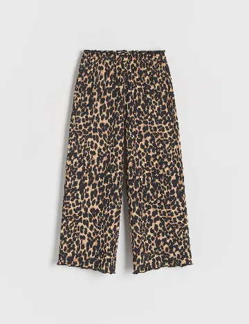 Pantaloni Reserved, animal print