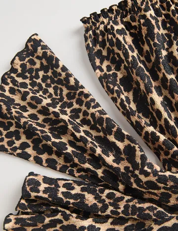 Pantaloni Reserved, animal print