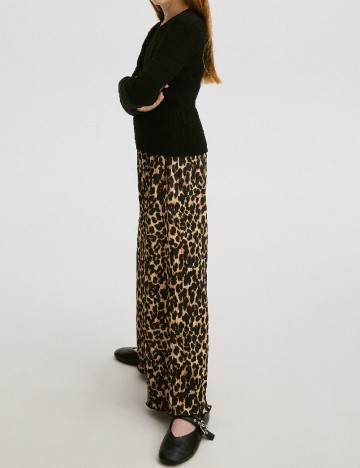 Pantaloni Reserved, animal print