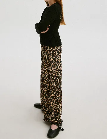 Pantaloni Reserved, animal print