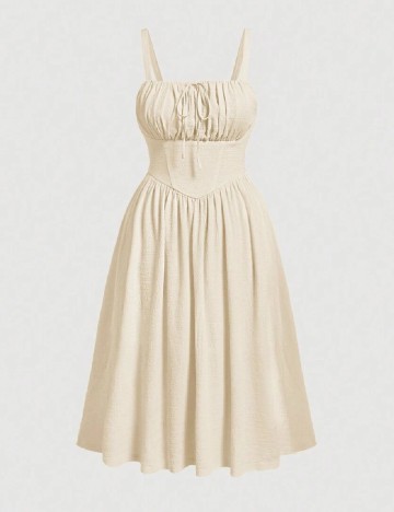 Rochie medie SHEIN CURVE, crem