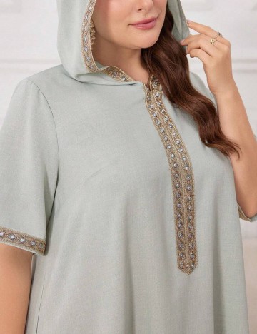 Rochie lunga SHEIN CURVE, verde