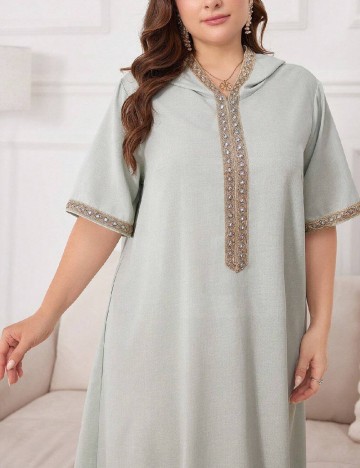 Rochie lunga SHEIN CURVE, verde