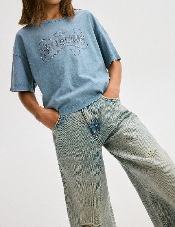 Tricou Reserved, albastru