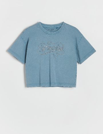Tricou Reserved, albastru