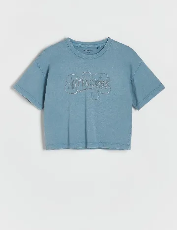 Tricou Reserved, albastru