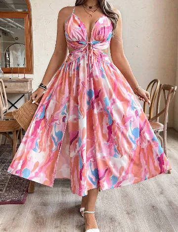 Rochie lunga SHEIN CURVE, roz