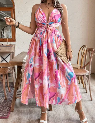 Rochie lunga SHEIN CURVE, roz
