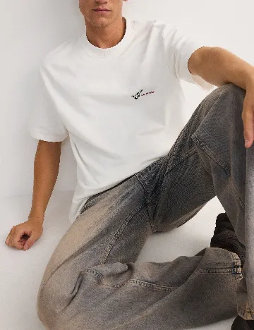 Tricou Oversize Reserved, ecru