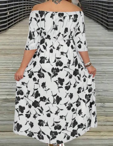 Rochie lunga SHEIN CURVE, alb