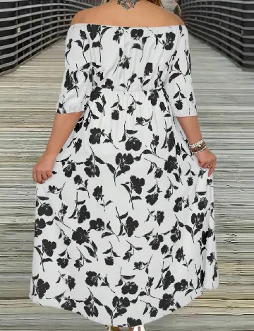 Rochie lunga SHEIN CURVE, alb