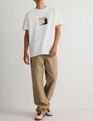 Tricou Reserved, ecru