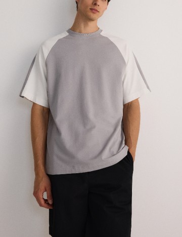 Tricou Oversize Reserved, gri
