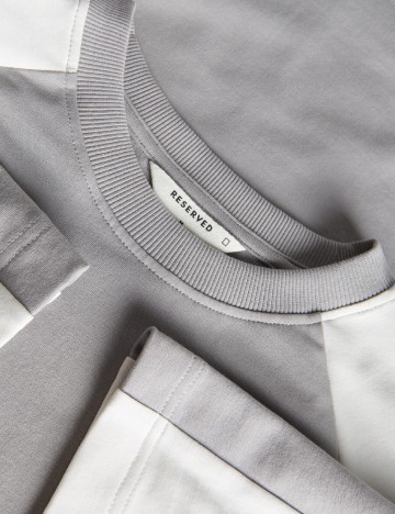 Tricou Oversize Reserved, gri
