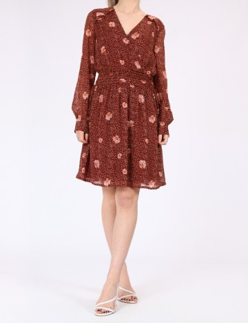 Rochie scurta Vero Moda, maro