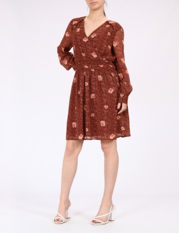 Rochie scurta Vero Moda, maro