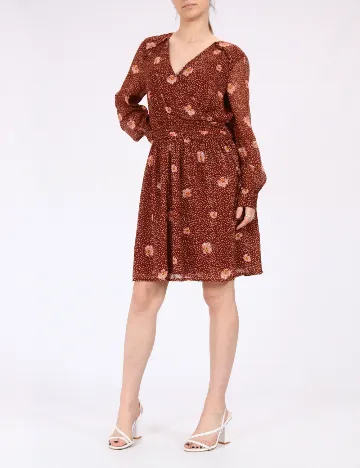 Rochie scurta Vero Moda, maro